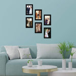 Stuthi Arts | Classic Black Wall Photo Frame Set – 9 Piece Collage|