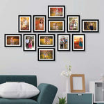 Stuthi Arts Set of 12 Black Photo Frames for Wall Decoration | Stuthi Arts