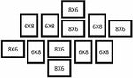 Stuthi Arts Set of 12 Black Photo Frames for Wall Decoration | Stuthi Arts