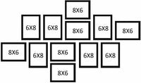 Stuthi Arts Set of 12 Black Photo Frames for Wall Decoration | Stuthi Arts