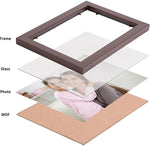 Stuthi Arts Brown Collage Frames – Set of 9