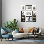 Stuthi Arts |Elegant Wall Photo Frame Set – 11 Piece Family Collage|