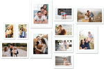 Set of 11 White Photo Frames for Wall Decoration | Stuthi Arts