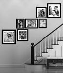 Set of 7 Black Photo Frames with Glass for Wall Decoration | Stuthi Arts