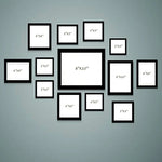 Stuthi Arts |Stylish Wall Photo Frame Set – 13 Piece Family Collage|