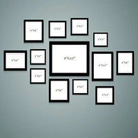 Stuthi Arts |Stylish Wall Photo Frame Set – 13 Piece Family Collage|
