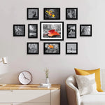 Stuthi Arts | Set of 11 Black Photo Frames for Wall Decoration – Collage Picture Frame Set