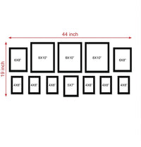 Set of 12 Black Wall Photo Frames | Stuthi Arts