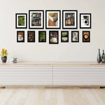 Set of 12 Black Wall Photo Frames | Stuthi Arts