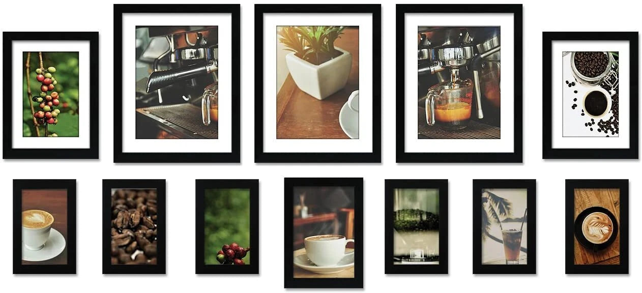 Set of 12 Black Wall Photo Frames | Stuthi Arts