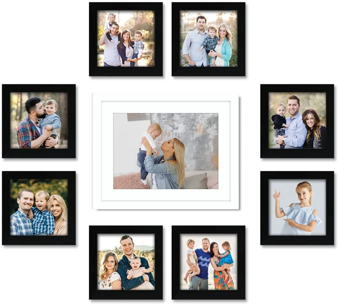 Set of 9 Photo Frames for Wall Decoration | Stuthi Arts