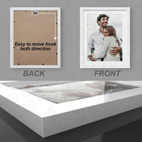 Stuthi Arts |Modern White Wall Photo Frame Set – 9 Piece Collage|
