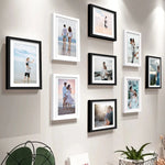 Stuthi Arts |Modern Wall Photo Frame Set – 9 Piece Black & White Collage|