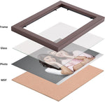 Stuthi Arts Brown Collage Frames – Set of 11