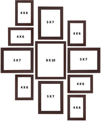 Stuthi Arts Brown Collage Frames – Set of 11