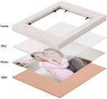 Set of 4 White A4 Size Photo Frames for Wall Decoration | Stuthi Arts