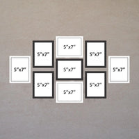 stuthi Arts| Elegant Wall Photo Frame Set – Black & White Collage|