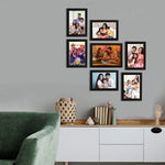 Set of 7 Black Wall Photo Frames | Stuthi Arts