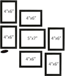 Set of 7 Black Wall Photo Frames | Stuthi Arts