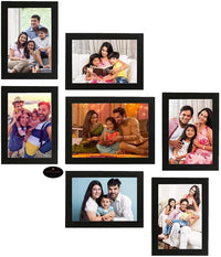 Set of 7 Black Wall Photo Frames | Stuthi Arts