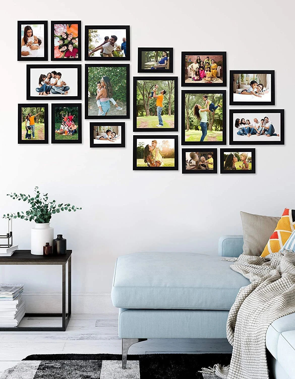 Stuthi Arts |Family Memories Wall Photo Frame Set – 14 Piece Collage|